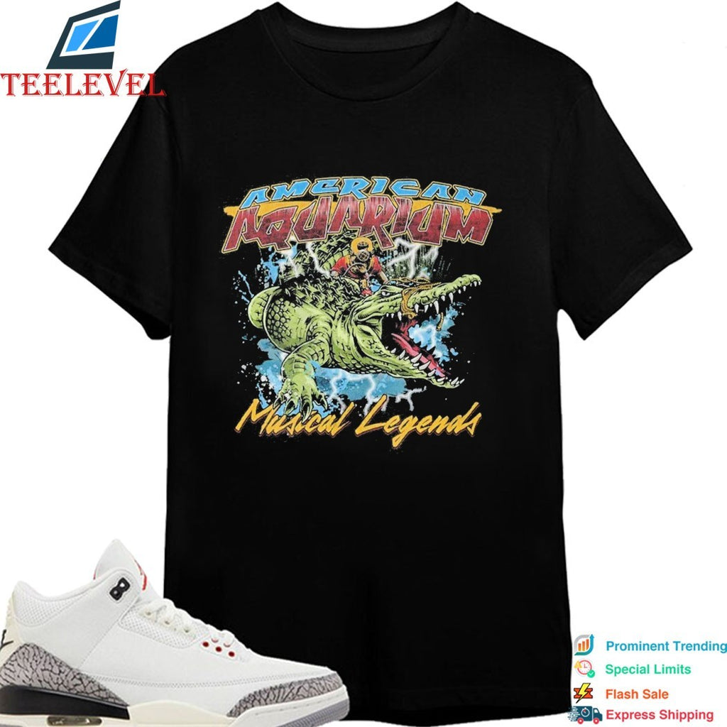 American Aquarium Robo-Scammer Musical Legends Gator T-shirts