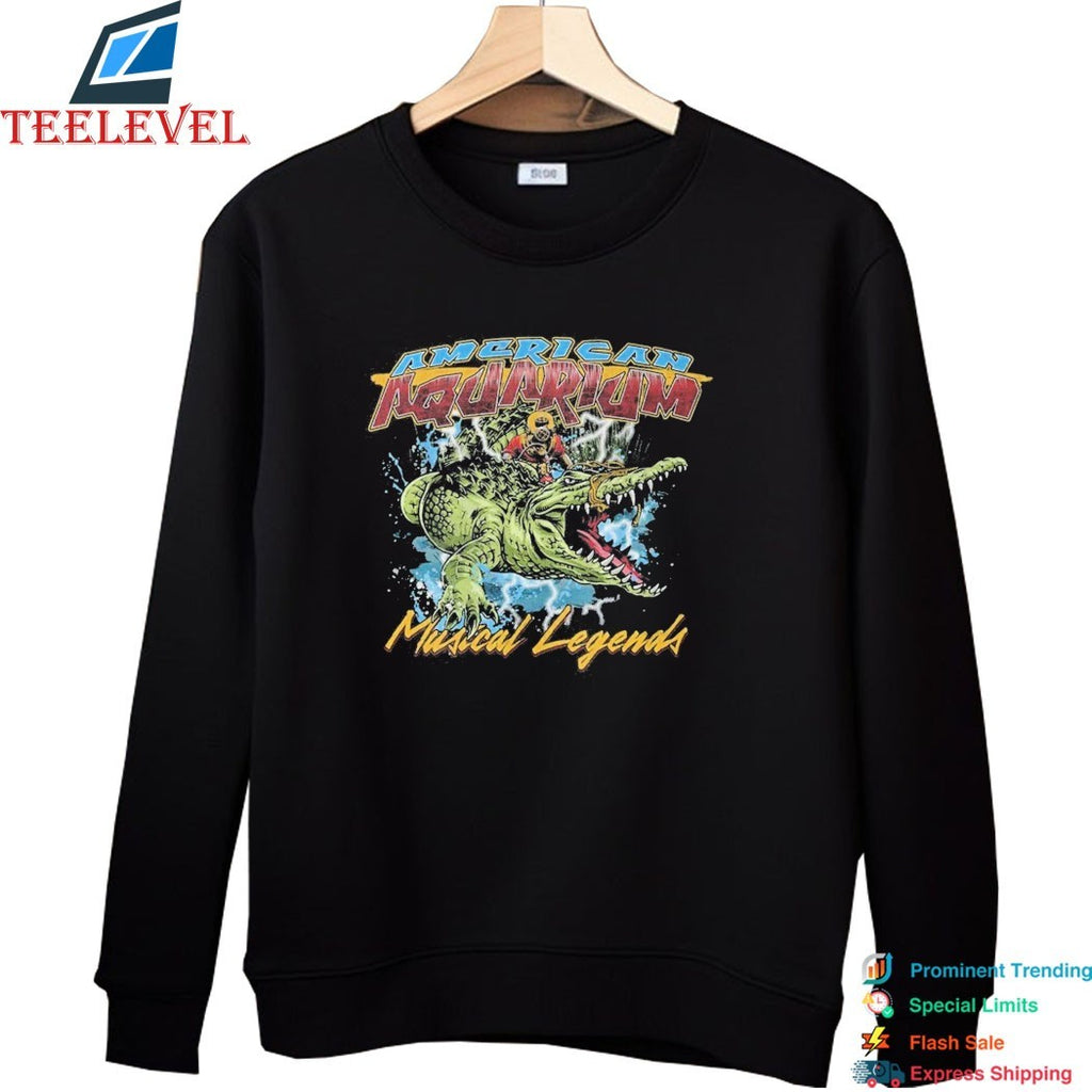 American Aquarium Robo-Scammer Musical Legends Gator T-shirts