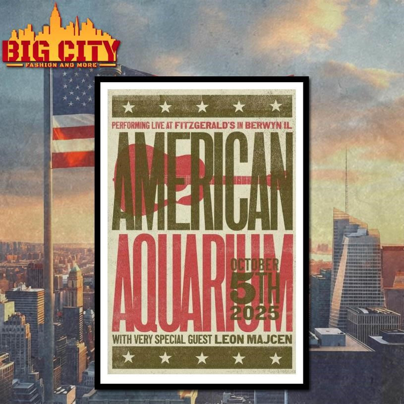 American Aquarium Tour Concert Poster 2025 shirt