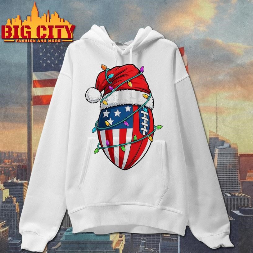 American Flag Football Christmas Shirt