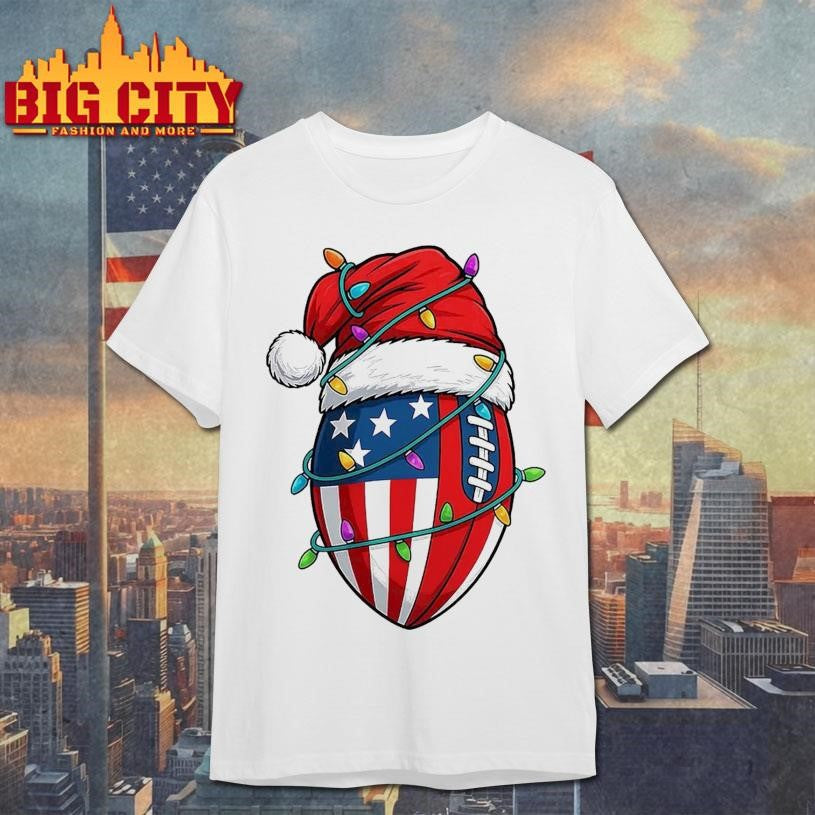 American Flag Football Christmas Shirt