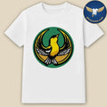 American Goldfinch Rebel Bird Resistance Emblem Graphic T-Shirt