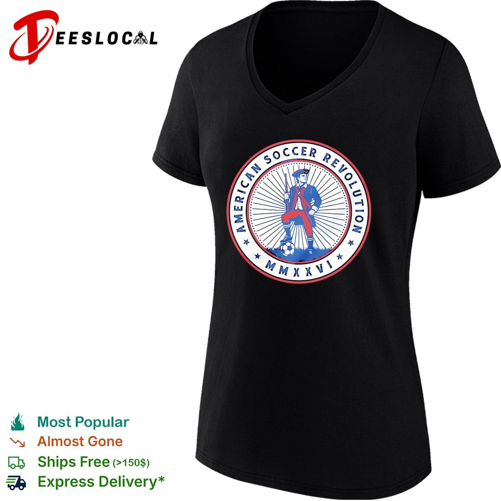American Soccer Revolution Minuteman badge shirt