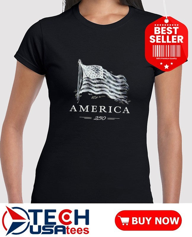 America’s 250th Anniversary vintage flag shirt