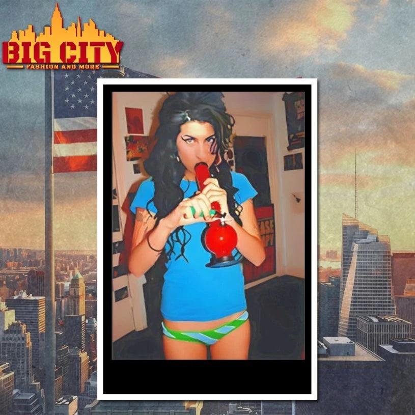 Amy Winehouse Smoking Bong shirt
