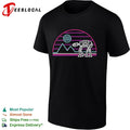 An AT-AT on Hoth style of a neon sign shirt