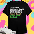 Anaconda &amp; Damascus Steel &amp; Dong Quixote &amp; Gluteus Maxx &amp; Splash Zone &amp; Author Steve Rowland Shirts