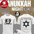 Anaheim Ducks Hanukkah Night 2026 Celebration Two Sided Shirt