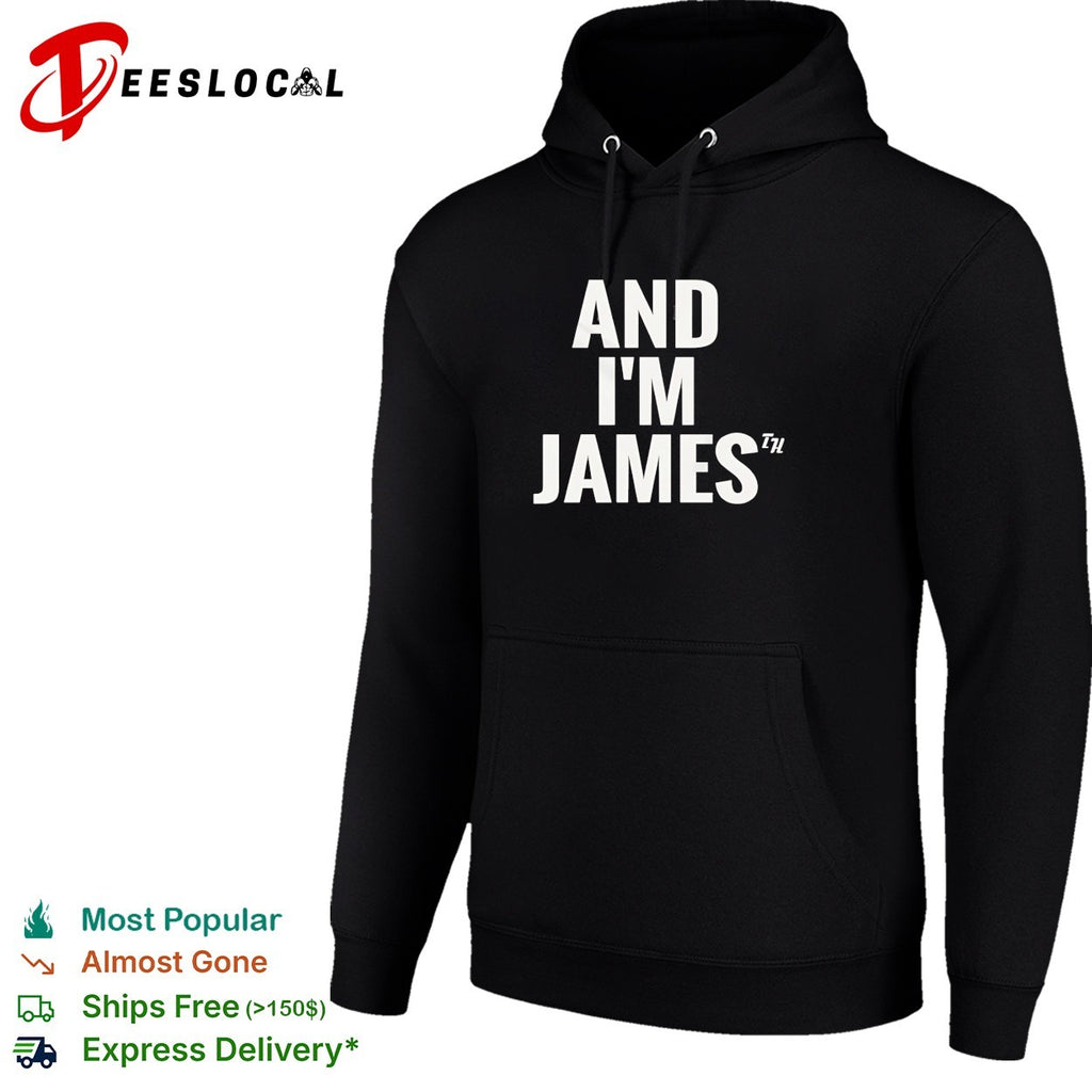 And I’m James racing typography shirt
