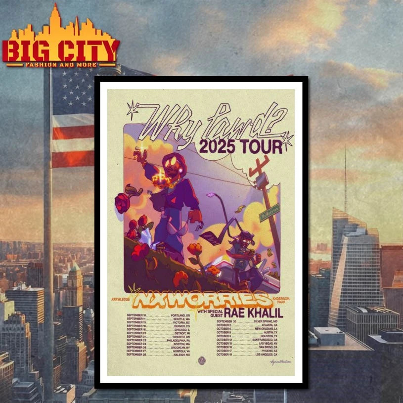 Anderson .Paak Why Lawd 2025 Tour Poster shirt