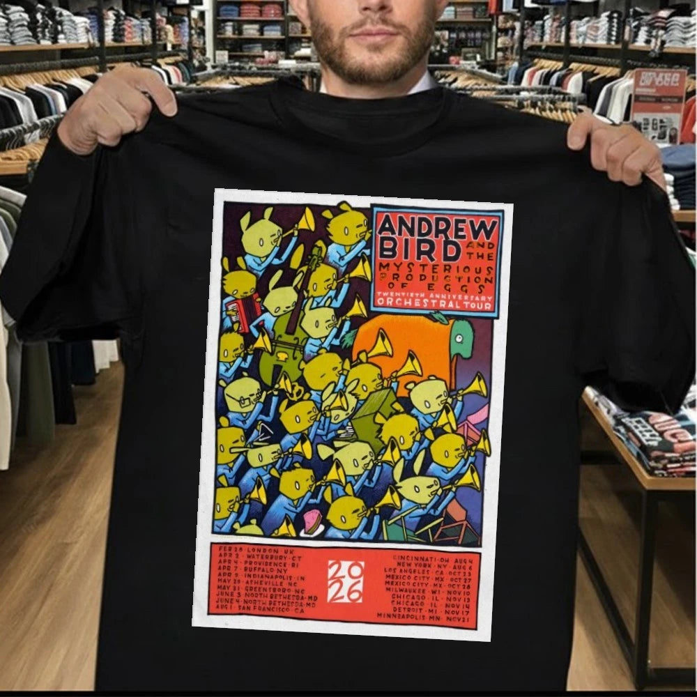 Andrew Bird 2026 The Mysterious Production Of Eggs Orchestral Tour Poster Shirt