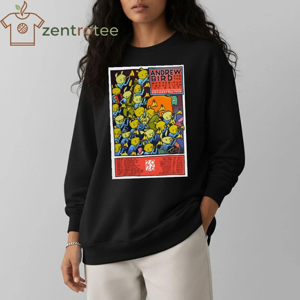 Andrew Bird The Mysterious Production Of Eggs Orchestral Tour 2026 tee