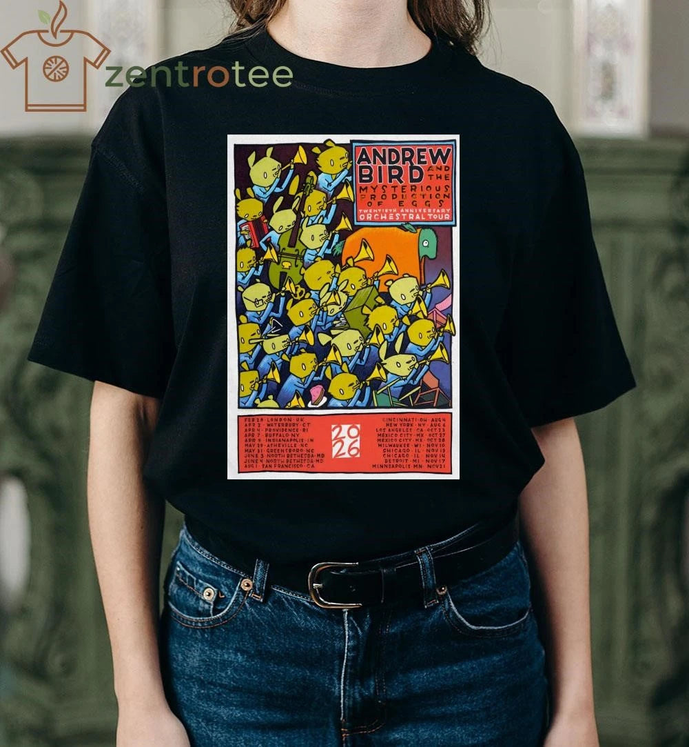 Andrew Bird The Mysterious Production Of Eggs Orchestral Tour 2026 tee