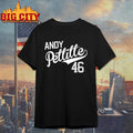Andy Pettitte 46 Shirt Minimalist Text Shirt