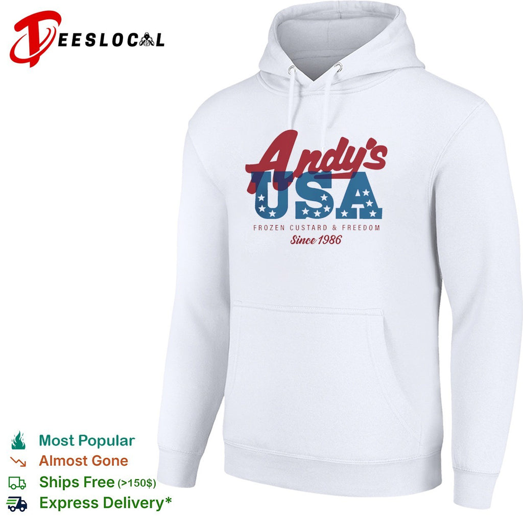 Andys USA Frozen Custard and Freedom Since 1986 shirt