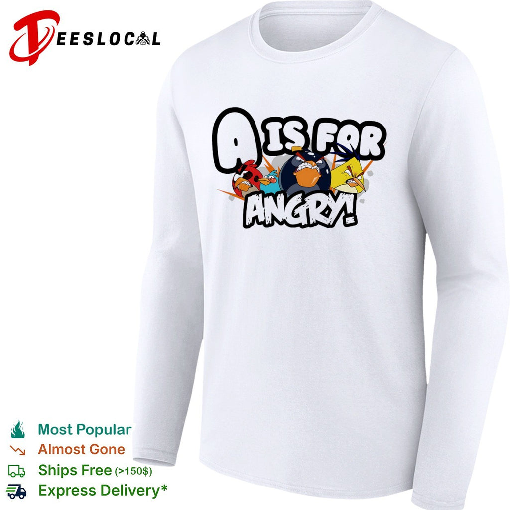 Angry Birds game characters a is for shirt