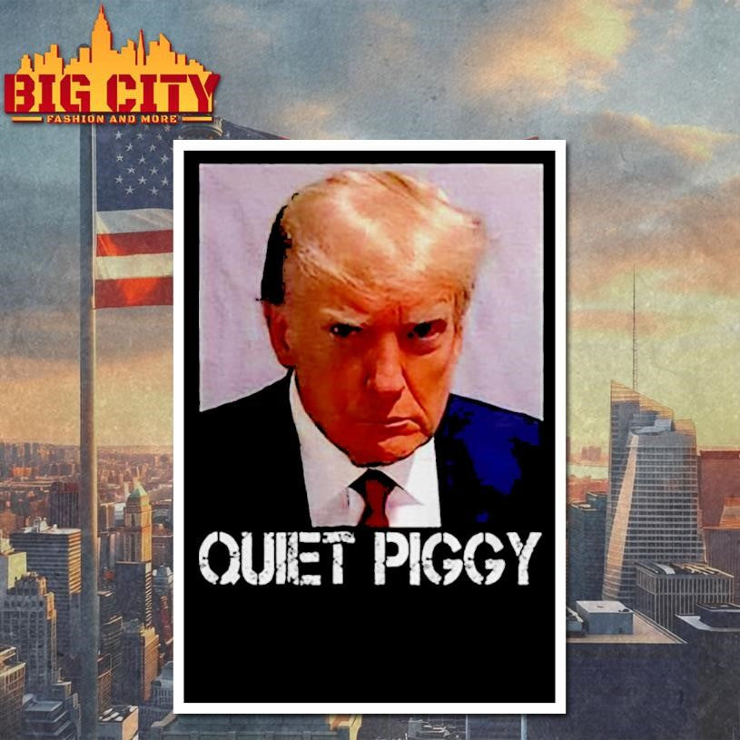 Angry Donald Trump Quiet Piggy Resist anti Maga photo shirt