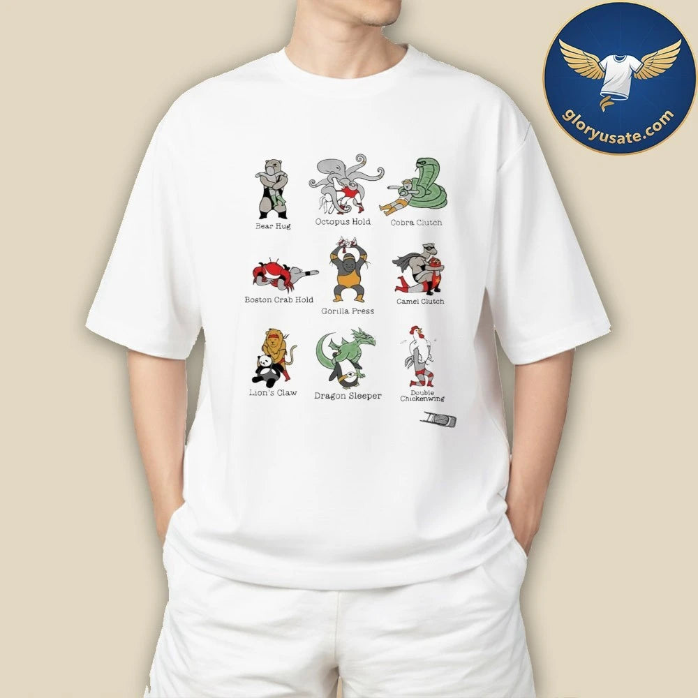 Animals Performing Wrestling Moves Named After Themselves Shirt