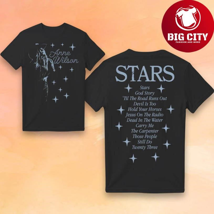 Anne Wilson Stars Tracklist New Two Sided Shirt