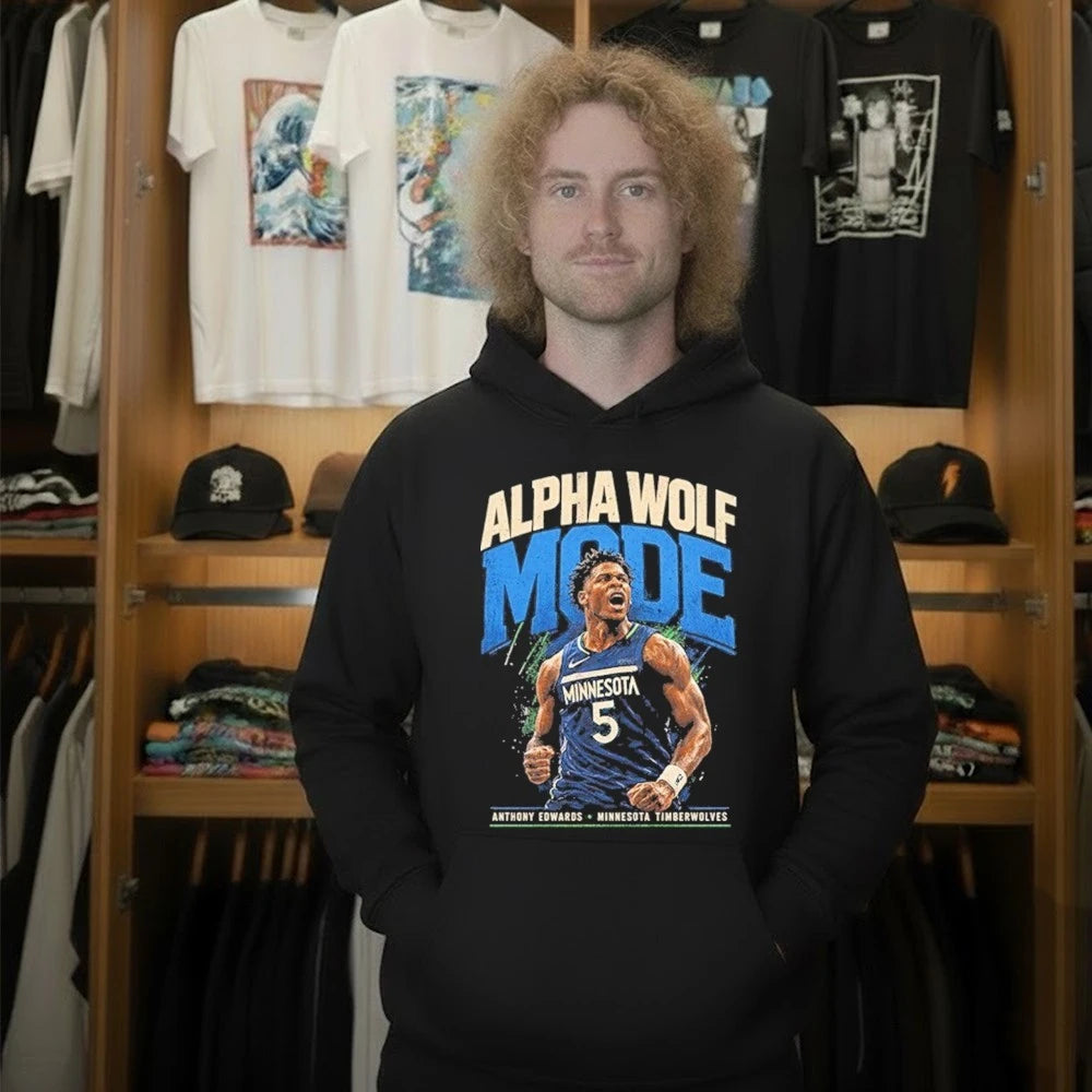 Anthony Edwards 5 Alpha Wolf Mode Minnesota Vintage Shirt
