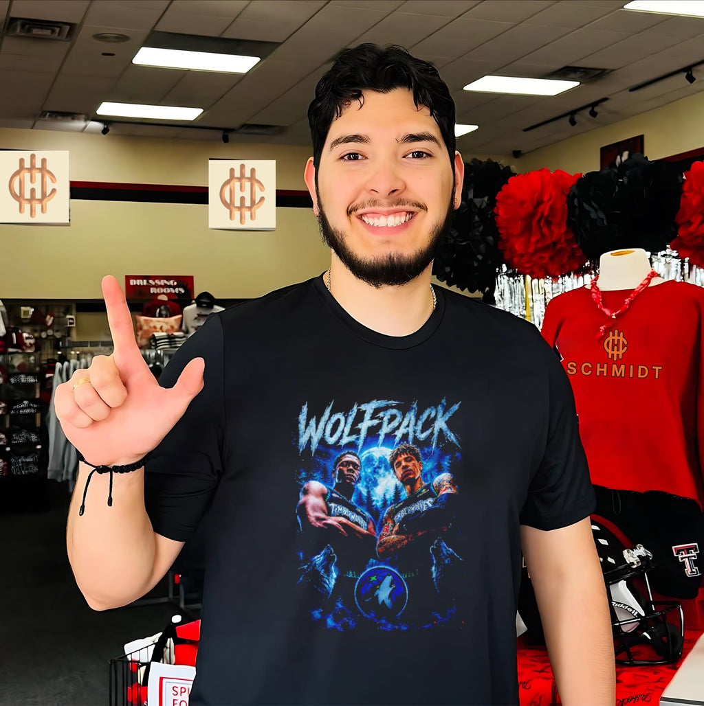 Anthony Edwards and Karl-Anthony Towns Minnesota Timberwolves Wolfpack shirt