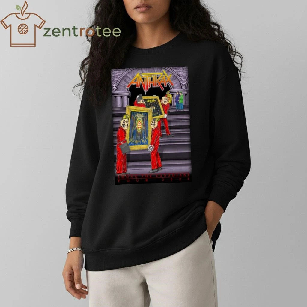 Anthrax Poster Among The Canadians Tour 2026 tee
