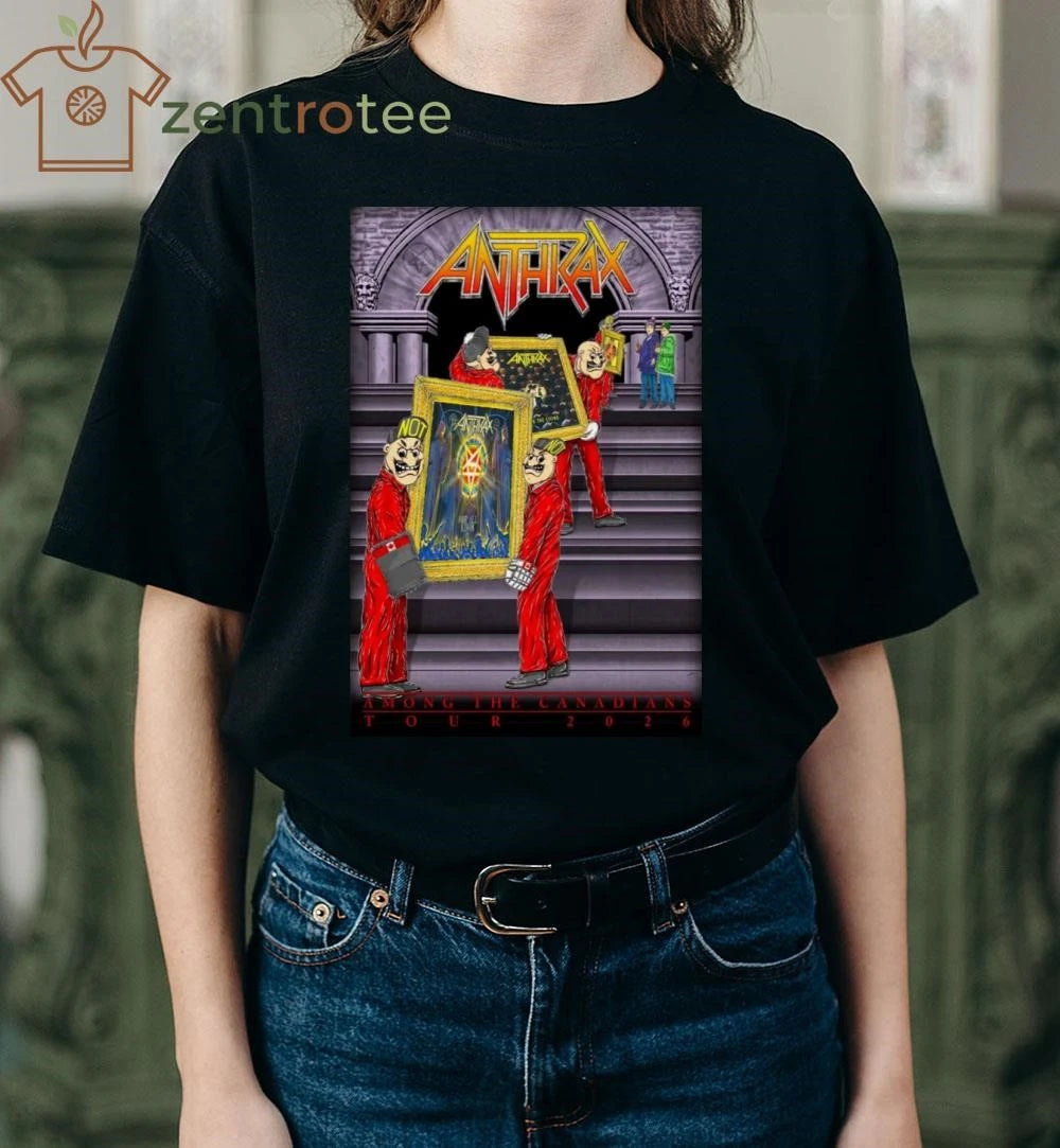 Anthrax Poster Among The Canadians Tour 2026 tee