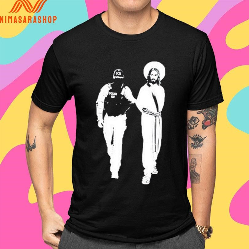 Anti Ice Jesus Arrested Parody 2026 Shirts