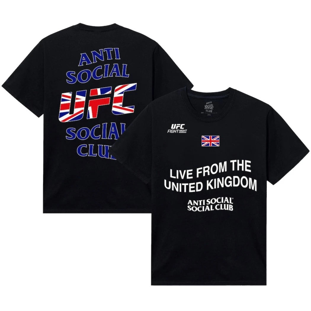 Anti Social Social Club x UFC Unisex UK Fight Night T-Shirt