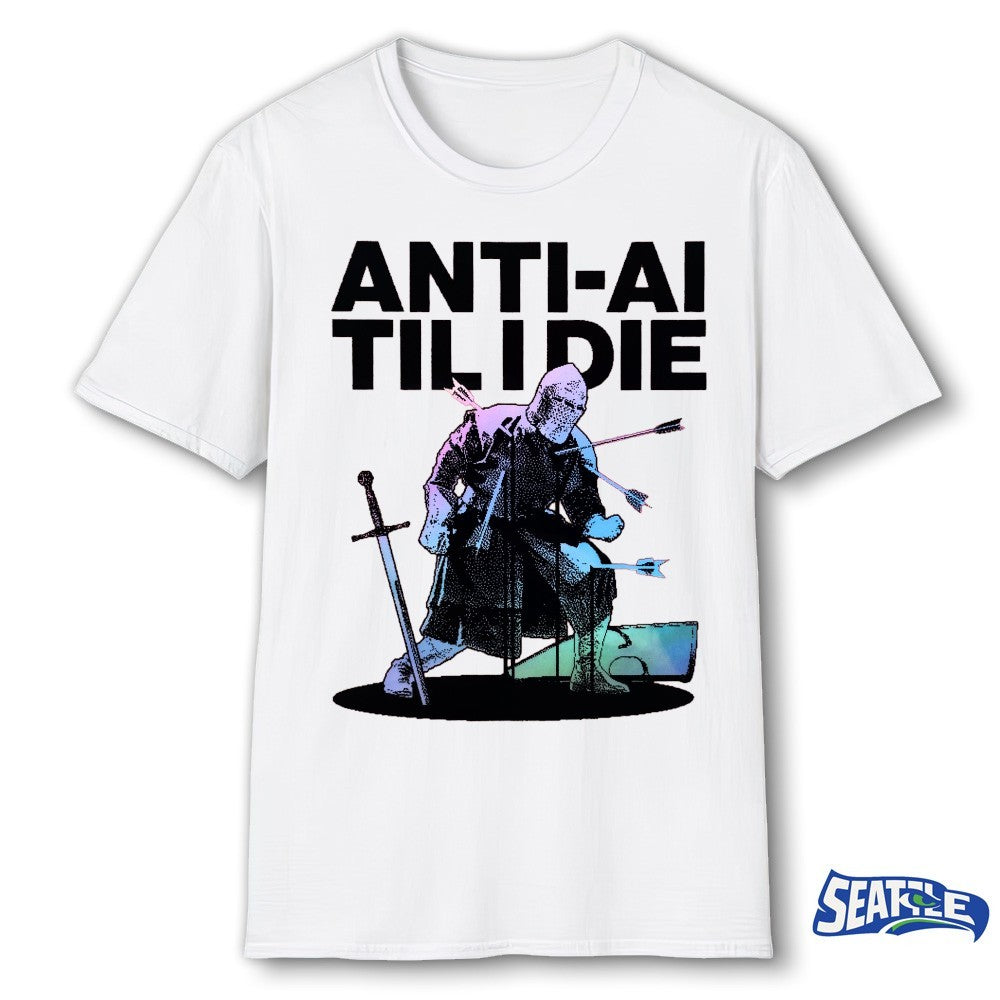 Anti-ai Tilidie – A Graphic Depiction Of A Knight Under Attack shirt