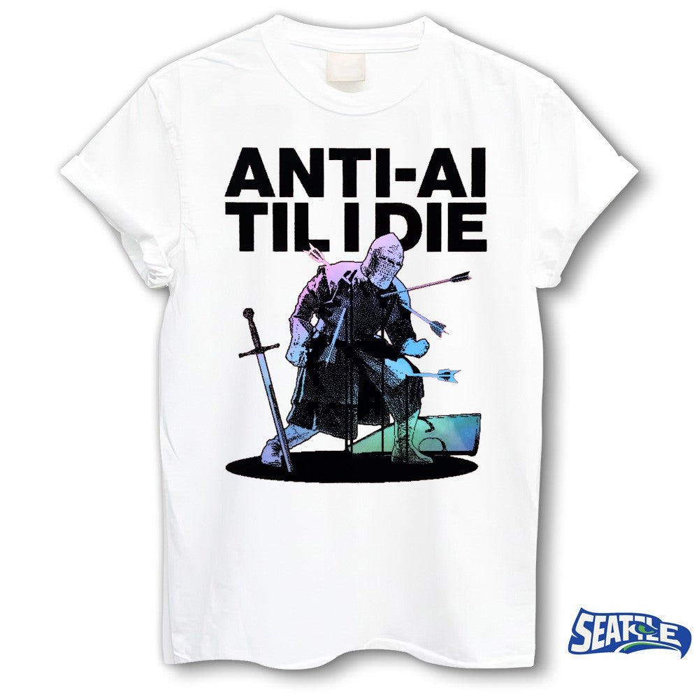 Anti-ai Tilidie – A Graphic Depiction Of A Knight Under Attack shirt