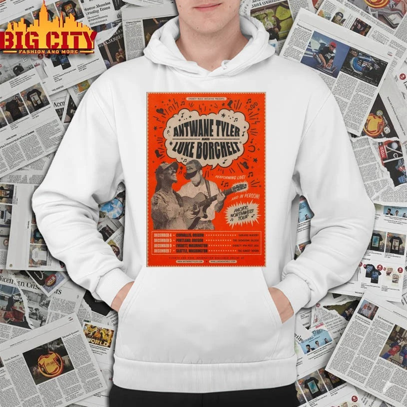 Antwane Tyler And Luke Borchelt Pacific Northwest Tour December 2025 Poster shirt