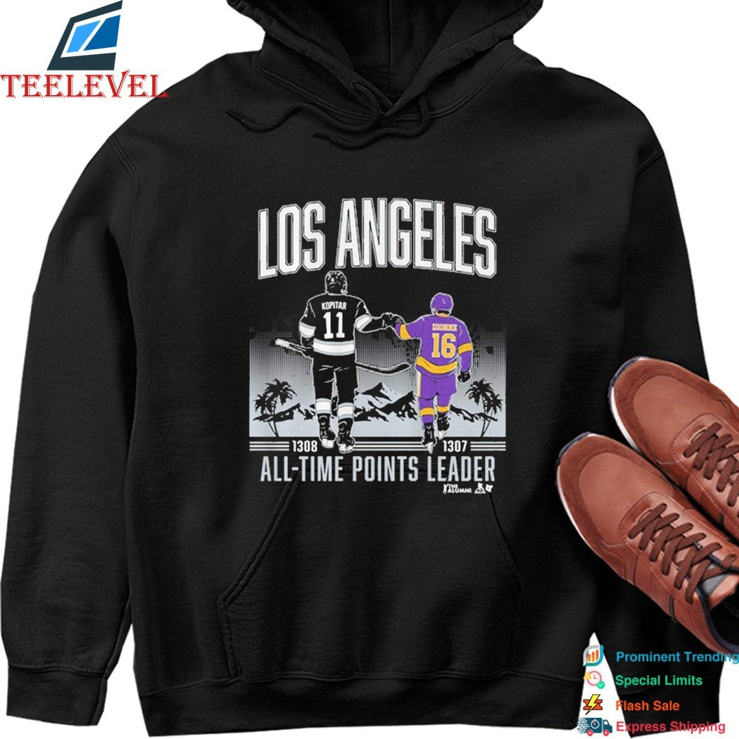 Anze Kopitar And Marcel Dionne Los Angeles Kings All Time Point Leader T-Shirts