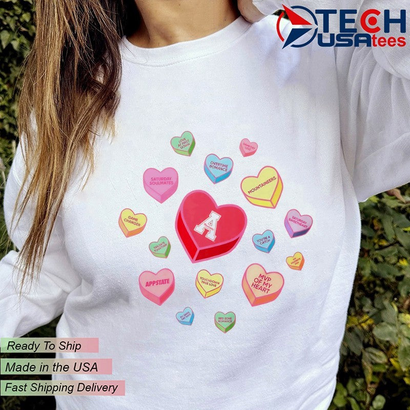 Appalachian State Mountaineers Sweet Talk Valentine’s Day shirt