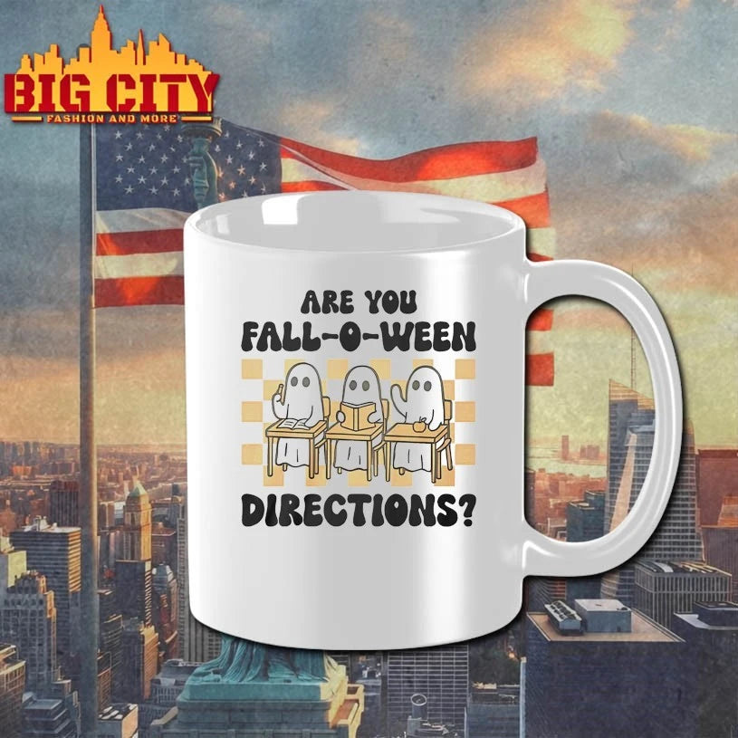 Are You Fall-O-Ween Directions Ghost Teacher Shirts