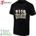 Area 51 lifes better with friends alien group shirt
