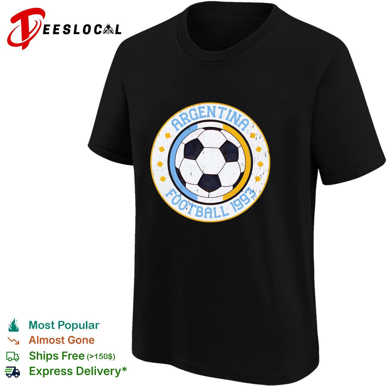 Argentina football 1993 vintage soccer shirt