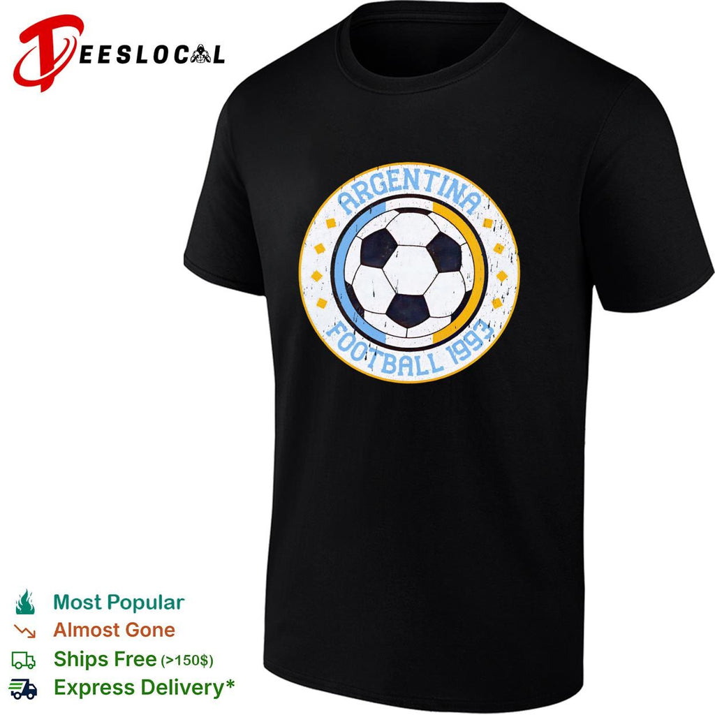 Argentina national team soccer ball football 1993 shirt