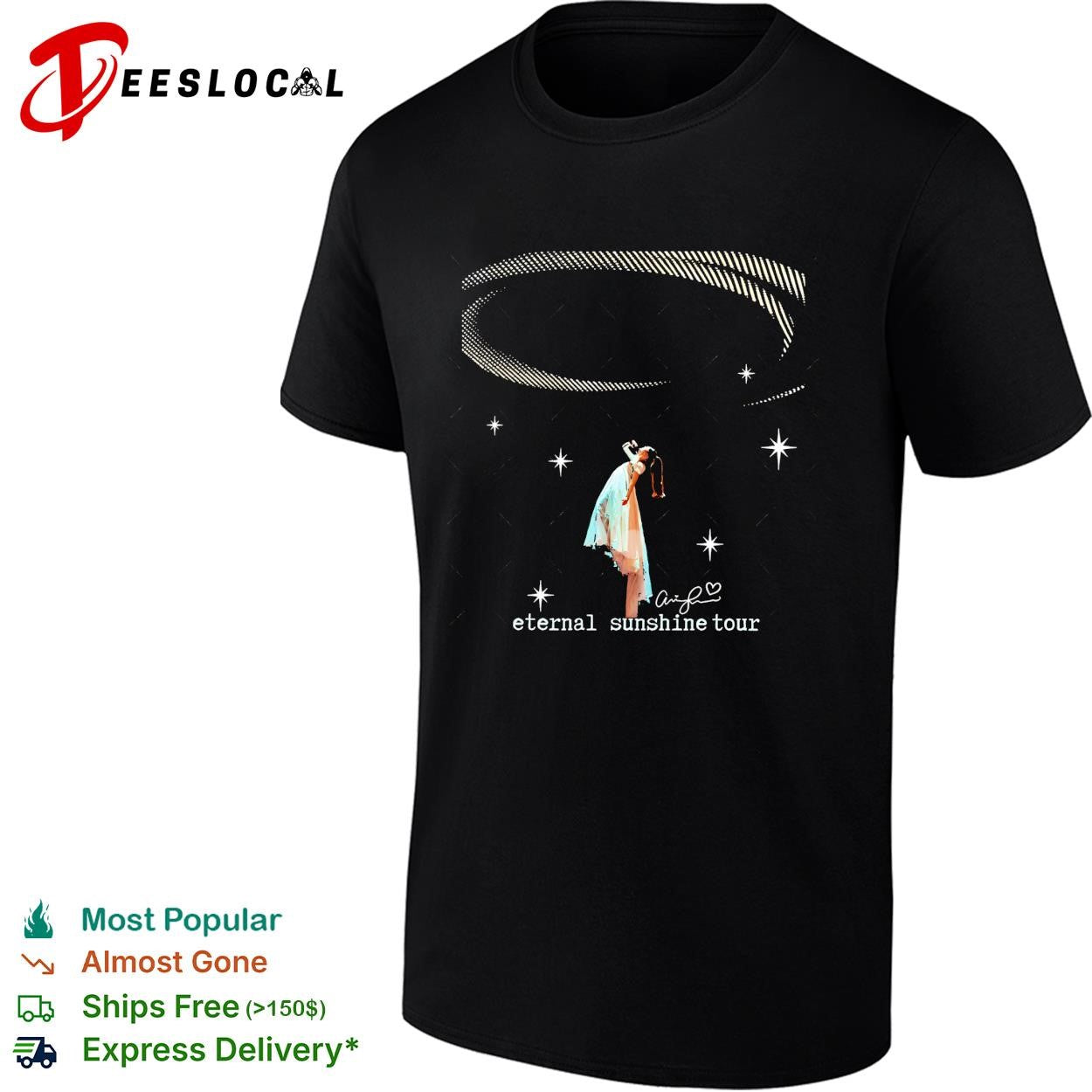 Ariana Grande The Eternal Sunshine Tour singature shirt