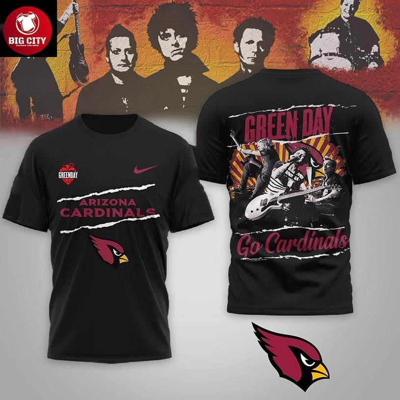 Arizona Cardinals Green Day Saviors 2025 Go Cardinals Two Sided Shirt