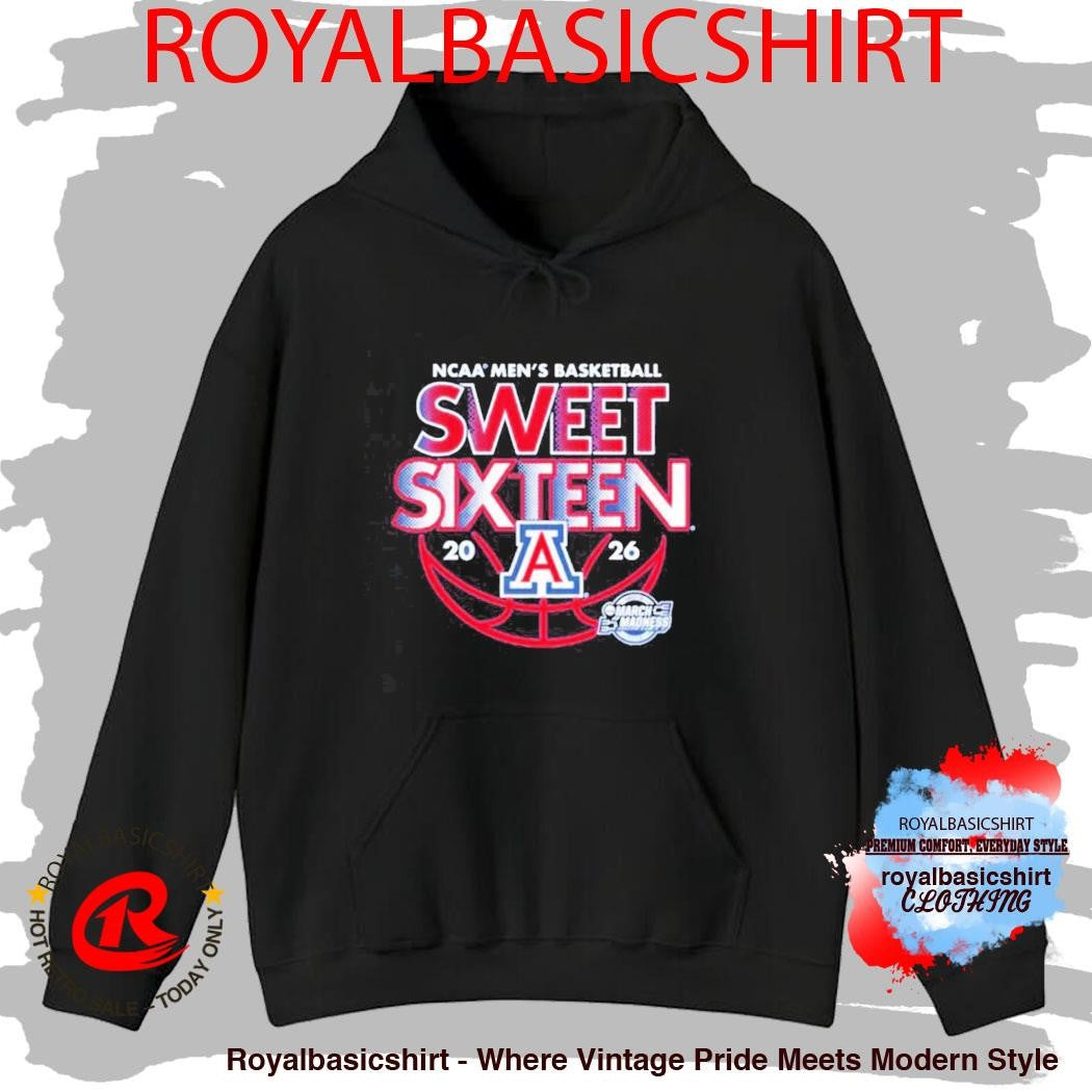 Arizona Men’s Basketball 2026 NCAA March Madness Sweet Sixteen Shirt