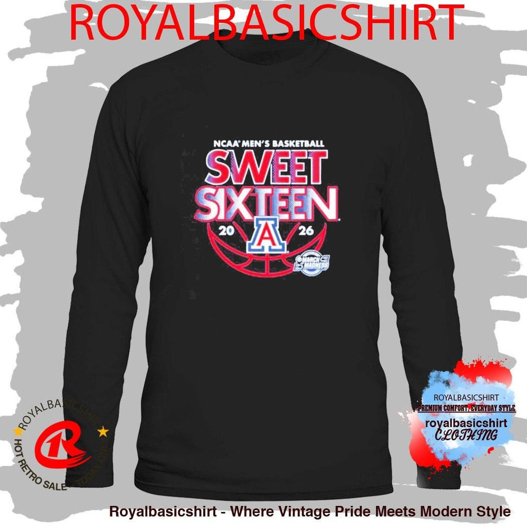 Arizona Men’s Basketball 2026 NCAA March Madness Sweet Sixteen Shirt