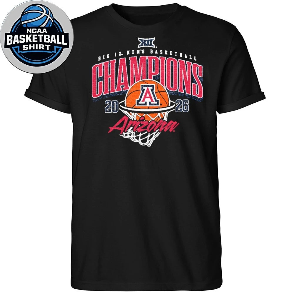 Arizona Men’s Big 12 Tournament Champs 2026 T-Shirt