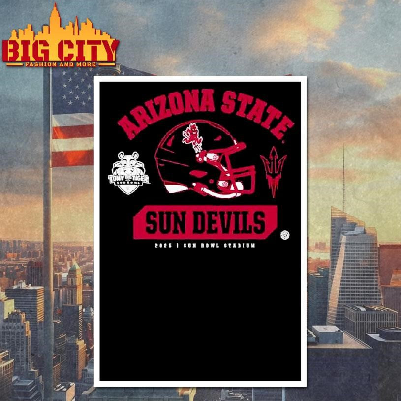 Arizona State Sun Devils Football Tony The Tiger Sun Bowl Stadium 2025 Shirt