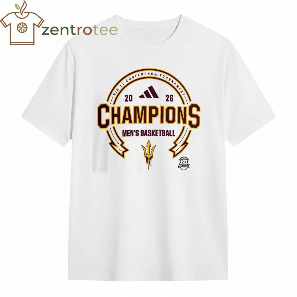 Arizona State Sun Devils Men’s Basketball Big 12 Champions basketball 2026 tee