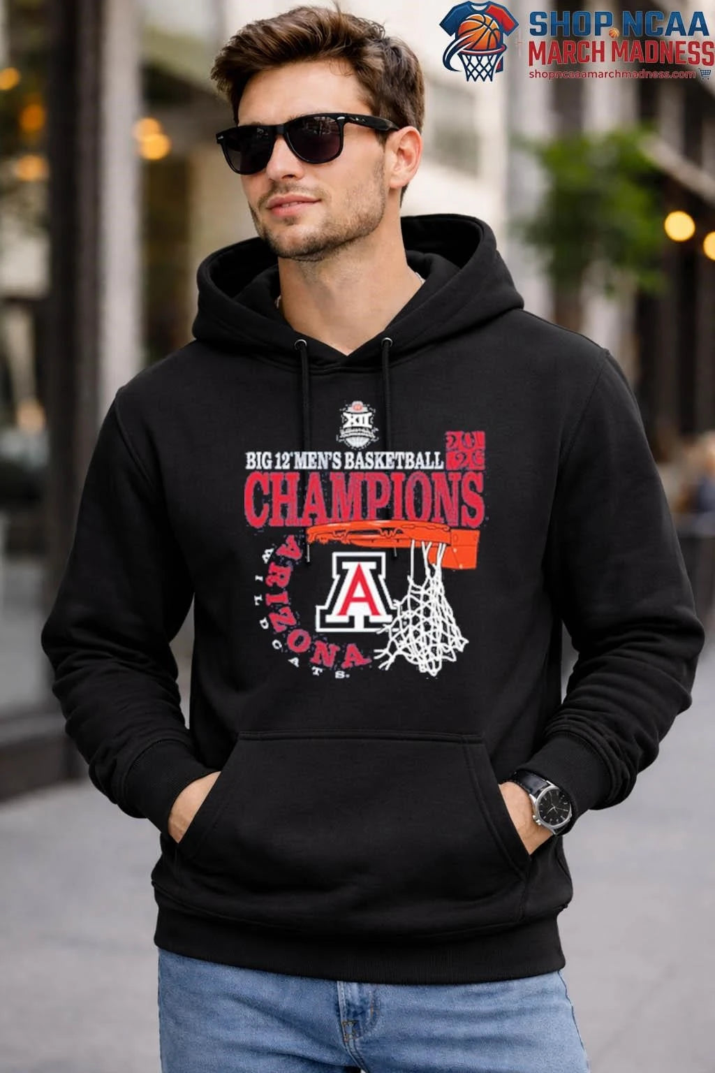 Arizona Wildcats 2026 Big 12 Men’s Basketball Conference Tournament Champions shirt