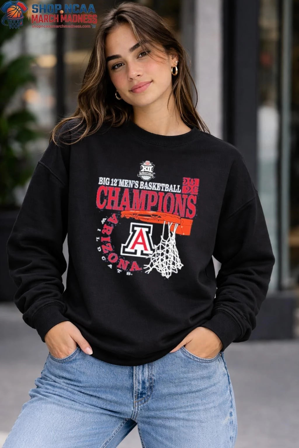 Arizona Wildcats 2026 Big 12 Men’s Basketball Conference Tournament Champions shirt
