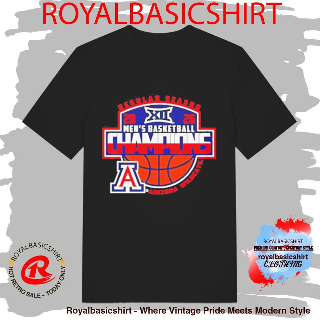 Arizona Wildcats 2026 Big 12 Men’s Basketball Regular Season Champions Shirt