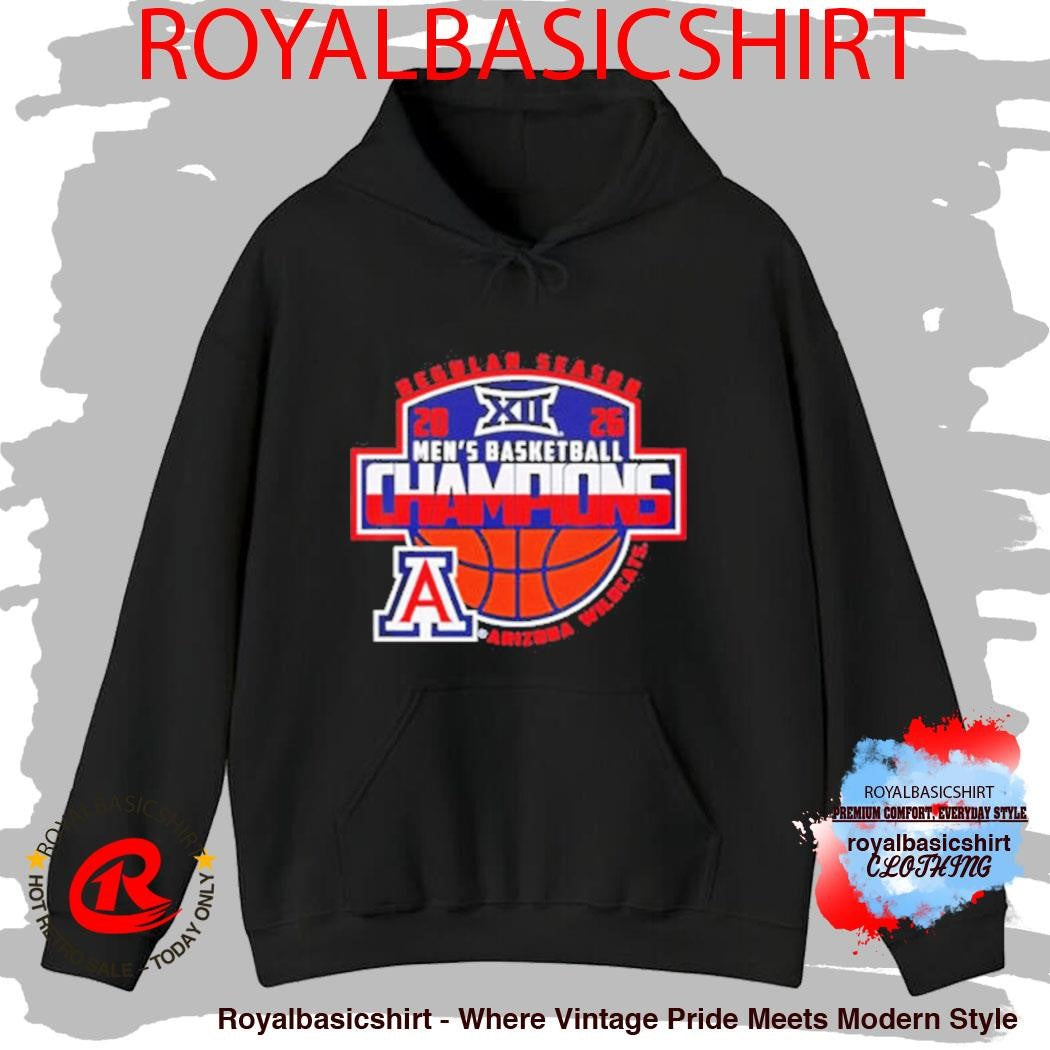 Arizona Wildcats 2026 Big 12 Men’s Basketball Regular Season Champions Shirt