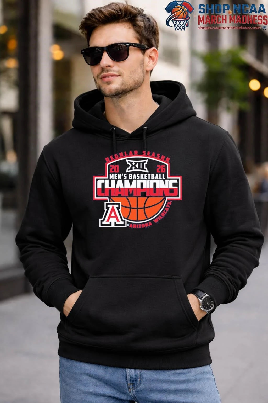 Arizona Wildcats 2026 Big 12 Men’s Basketball Regular Season Champions T-shirt